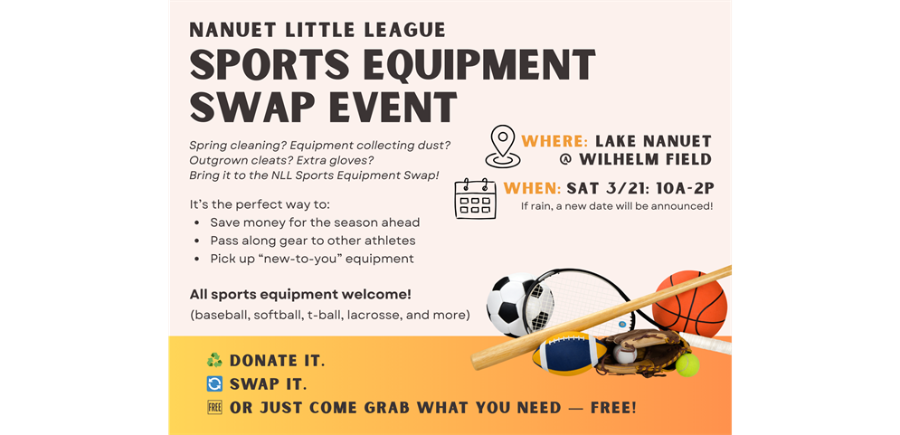 Save the Date: Equipment Swap Event